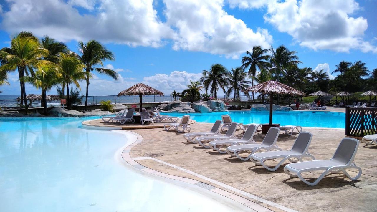 Studio Avec Grande Piscine, Plage Vanille Caraibes Saint-Francois  Dış mekan fotoğraf