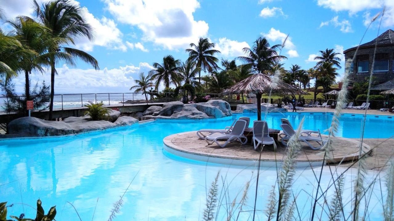 Studio Avec Grande Piscine, Plage Vanille Caraibes Saint-Francois  Dış mekan fotoğraf