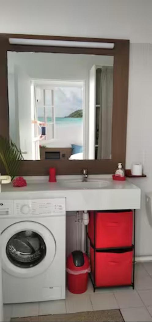 Studio Avec Grande Piscine, Plage Vanille Caraibes Saint-Francois  Dış mekan fotoğraf