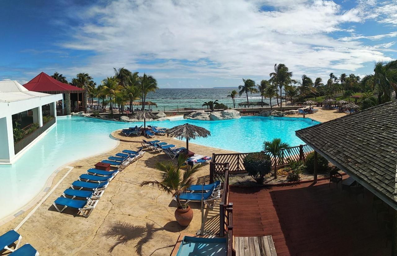 Studio Avec Grande Piscine, Plage Vanille Caraibes Saint-Francois  Dış mekan fotoğraf